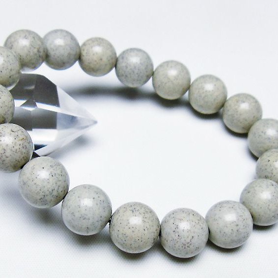 台湾産 北投石 天然ラジウム効果 ブレスレット 12mm [T538-2756]