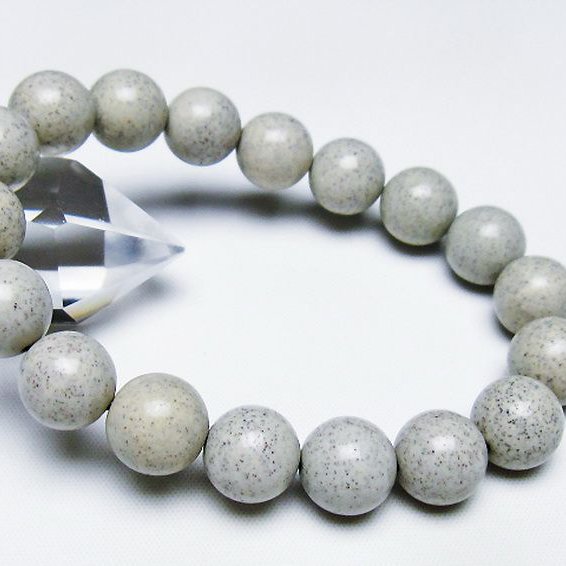 台湾産 北投石 天然ラジウム効果 ブレスレット 12mm [t538-2757]