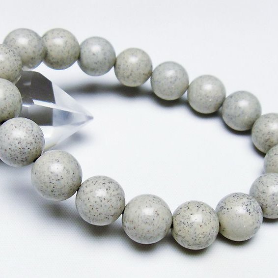 台湾産 北投石 天然ラジウム効果 ブレスレット 12mm [T538-2759]