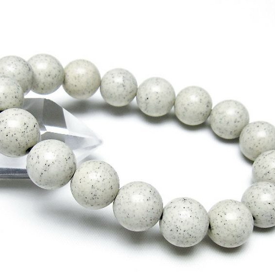 台湾産 北投石 天然ラジウム効果 ブレスレット 12mm [t538-3012]