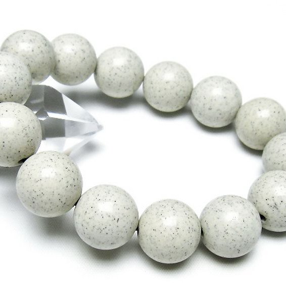 台湾産 北投石 天然ラジウム効果 ブレスレット 16mm [t538-3037]