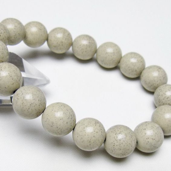 台湾産 北投石 天然ラジウム効果 ブレスレット 12mm [t538-3398]