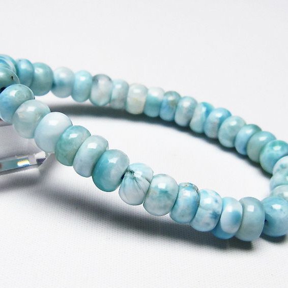 ラリマー　ブレスレット プレミアム]ラリマーブレスレット（約20mm玉） - 埼玉県吉川市の天然石