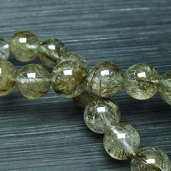 プラチナルチルクォーツ ブレスレット  11mm [T545-10185]