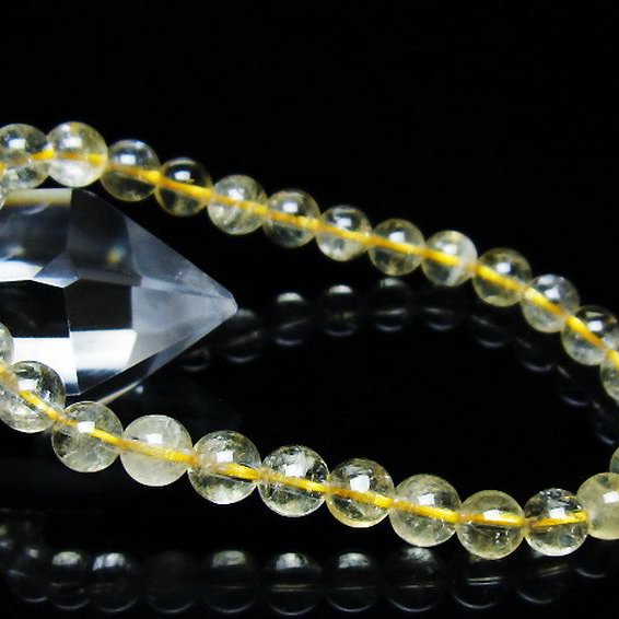シトリン ブレスレット 6mm [t55-10579]