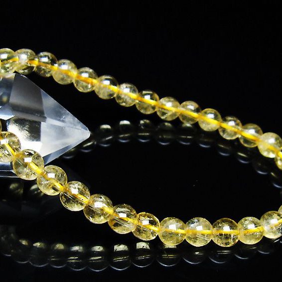 シトリン ブレスレット 6mm [t55-10595]