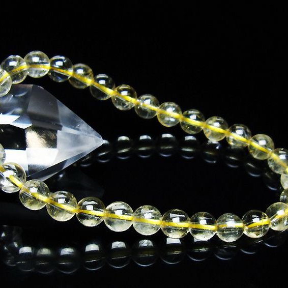 シトリン ブレスレット 6mm [t55-10621]