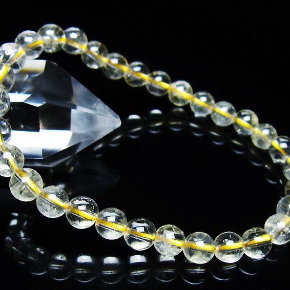 シトリン ブレスレット 6mm [t55-10633]