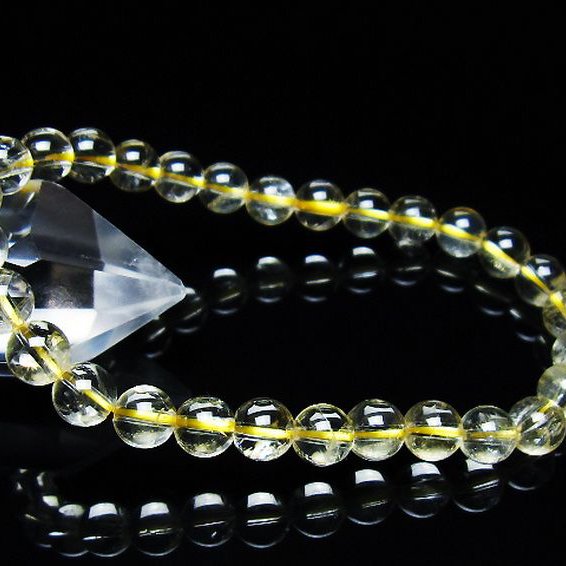 シトリン ブレスレット 7mm [T55-10653]