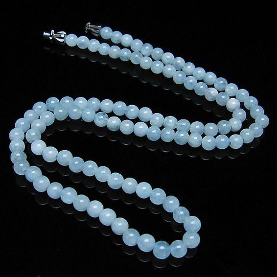 アクアマリン ネックレス 4mm [T556-3455]