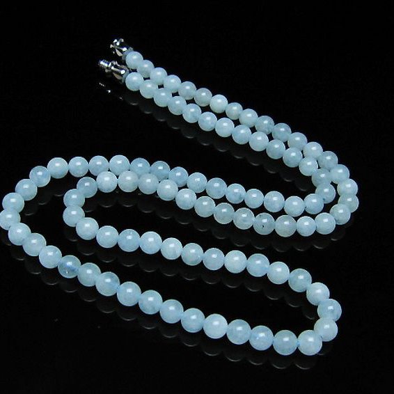アクアマリン ネックレス 4mm [T556-3513]