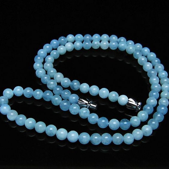 アクアマリン ネックレス 4mm [T556-3566]
