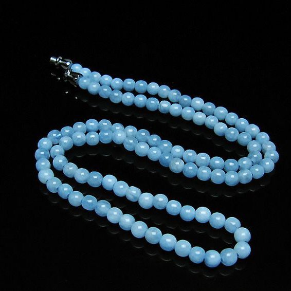 アクアマリン ネックレス 4mm [T556-3571]