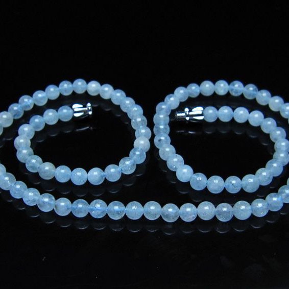 アクアマリン ネックレス 5mm [t556-3750]
