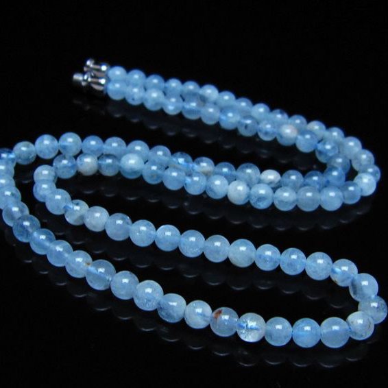 アクアマリン ネックレス 4mm [t556-3772]