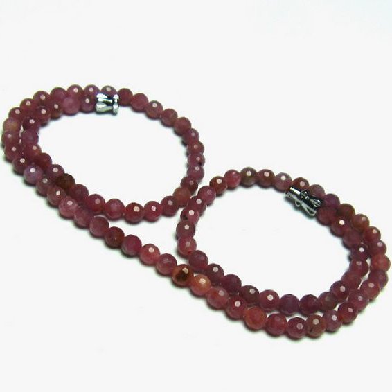 ルビー ネックレス 4mm [T561-1792]