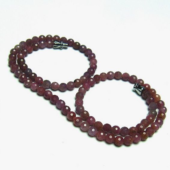 ルビー ネックレス 4mm [T561-1793]