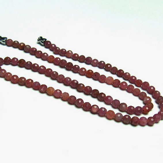 ルビー ネックレス 4mm [T561-1796]