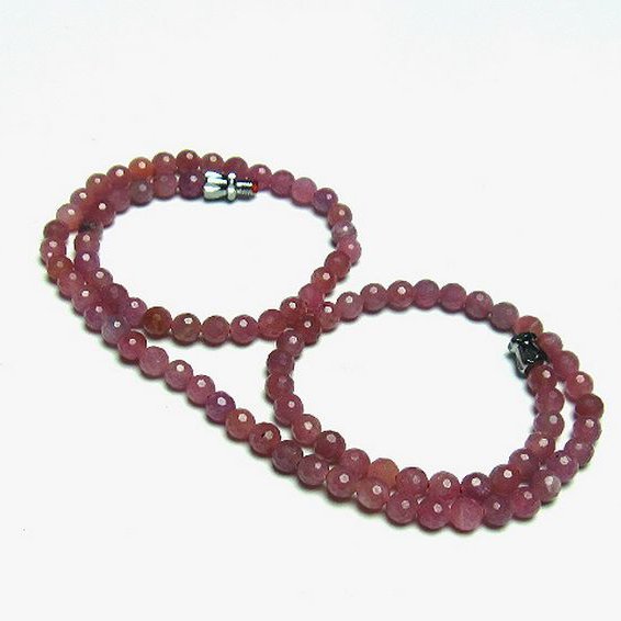ルビー ネックレス 4mm [t561-1812]