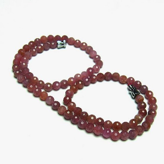 ルビー ネックレス 5mm [T561-1815]