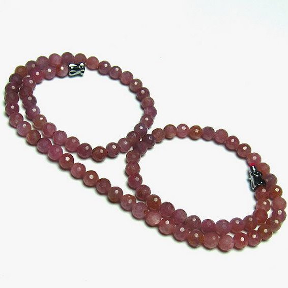 ルビー ネックレス  5mm [T561-1820]