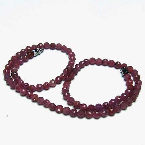 ルビー ネックレス 5mm [t561-1834]