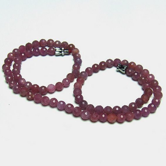 ルビー ネックレス 5mm [T561-1842]