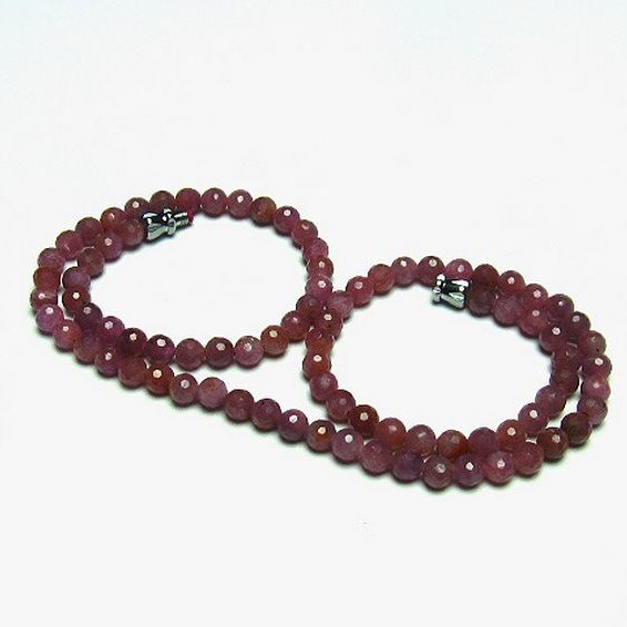 ルビー ネックレス 5mm [T561-1847]