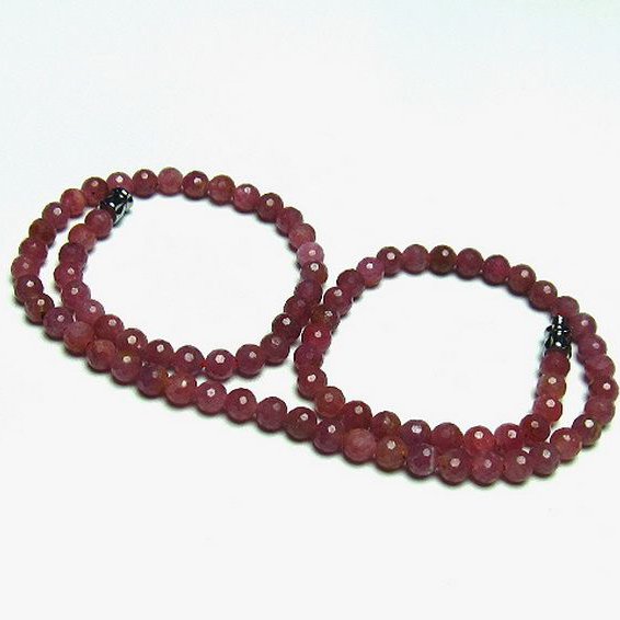 ルビー ネックレス 5mm [T561-1887]