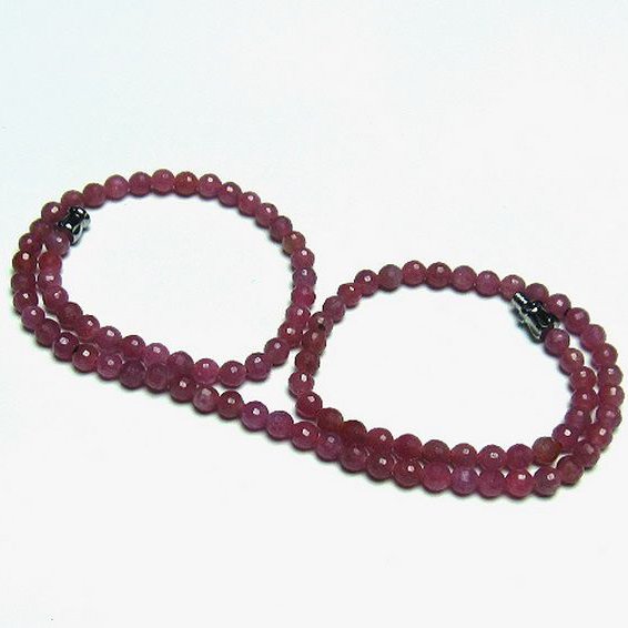 ルビー ネックレス 4mm [T561-1902]