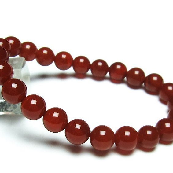 赤アゲート ブレスレット 8mm [T57-6478]