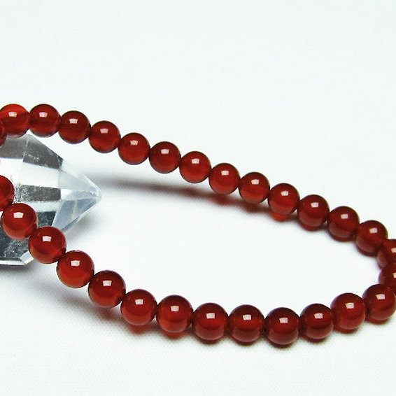 赤アゲート ブレスレット 6mm [t57-6619]