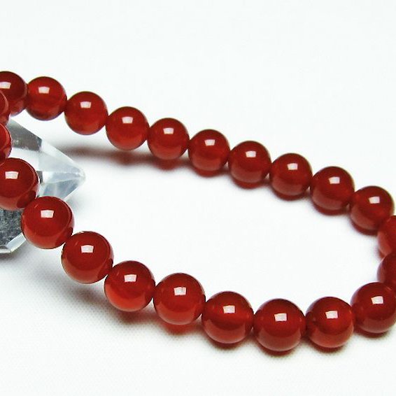 赤アゲート ブレスレット 8mm [t57-6688]