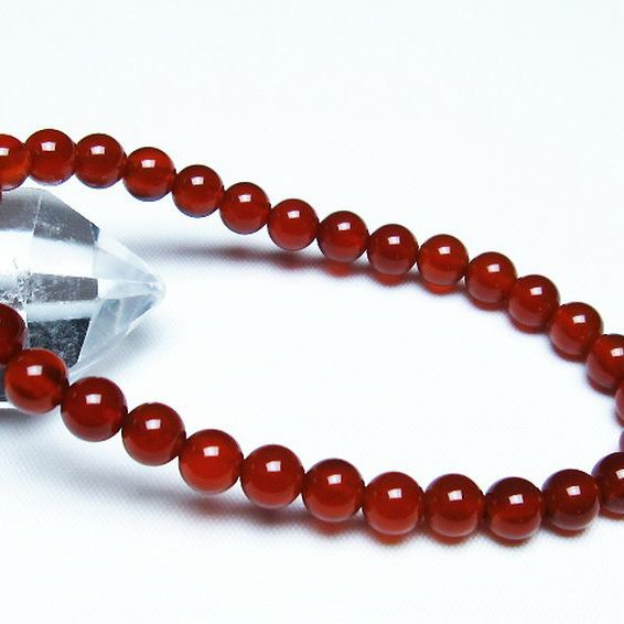 赤アゲート ブレスレット 6mm [t57-6809]