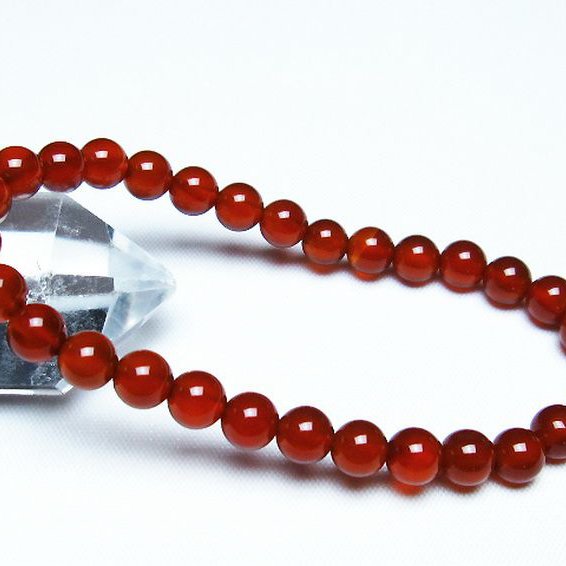 赤アゲート ブレスレット 6mm [T57-6817]
