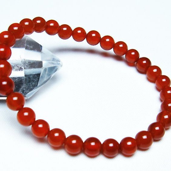 赤アゲート ブレスレット 6mm [t57-6881]