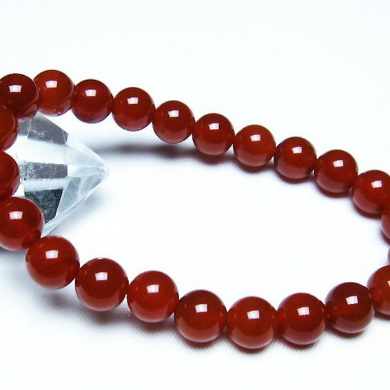 赤アゲート ブレスレット 8mm [t57-6886]