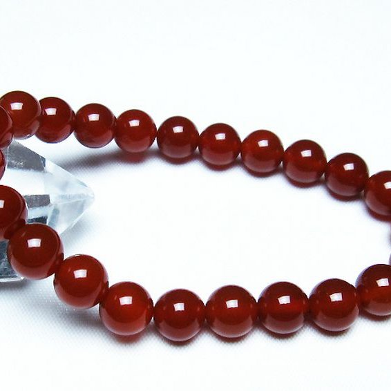 赤アゲート ブレスレット 8mm [T57-6888]