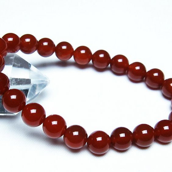 赤アゲート ブレスレット 8mm [T57-6901]