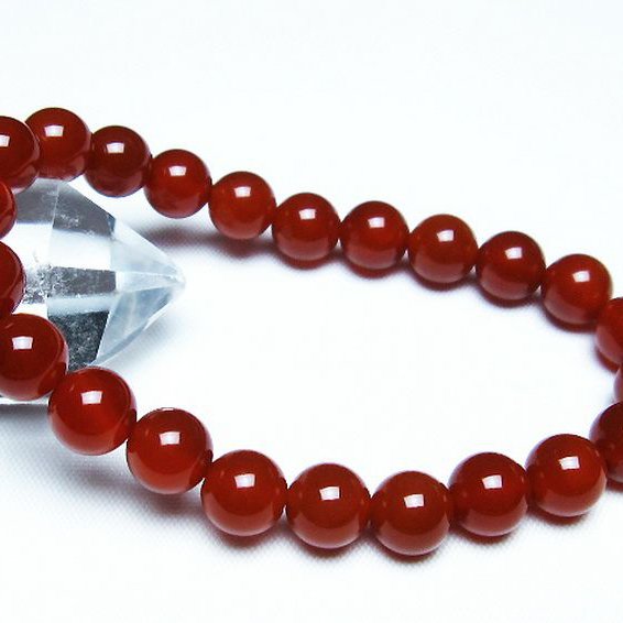赤アゲート ブレスレット 8mm [T57-6911]