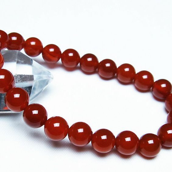 赤アゲート ブレスレット 8mm [t57-6935]