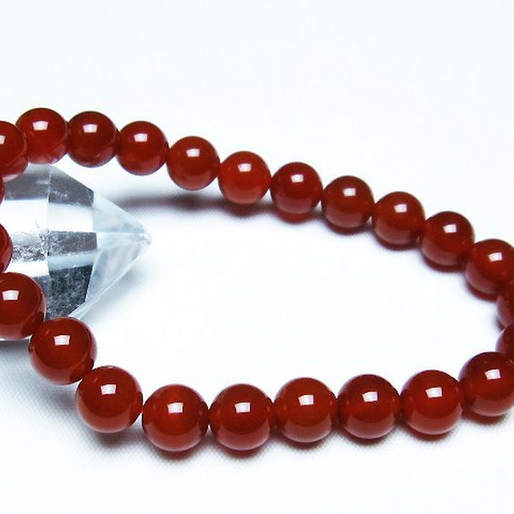 赤アゲート ブレスレット 8mm [T57-6959]