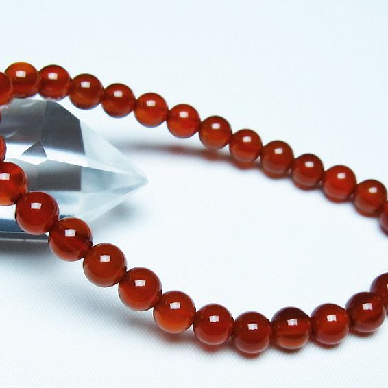 赤アゲート ブレスレット 6mm [t57-7015]