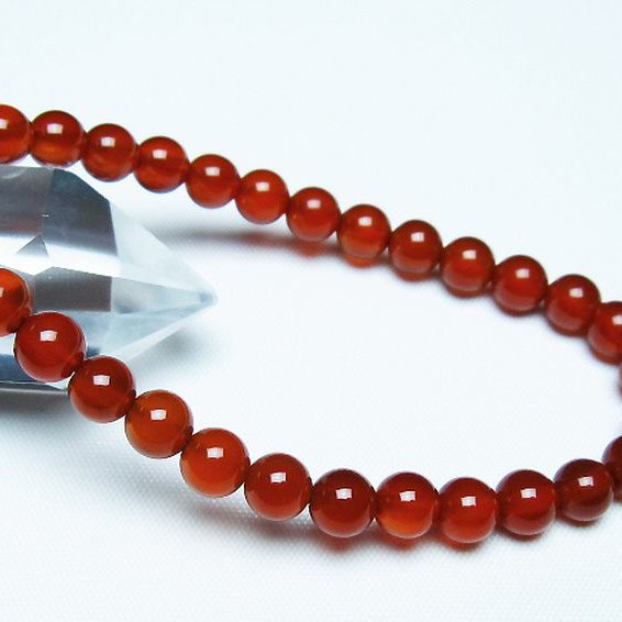 赤アゲート ブレスレット 6mm [t57-7044]