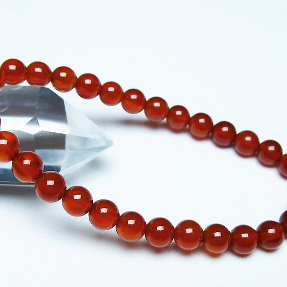 赤アゲート ブレスレット 6mm [t57-7049]