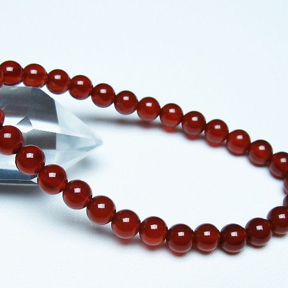 赤アゲート ブレスレット 6mm [t57-7054]