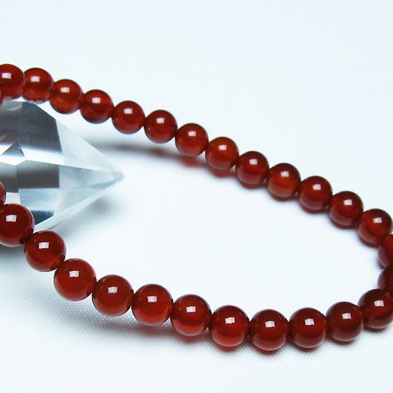 赤アゲート ブレスレット 6mm [t57-7057]