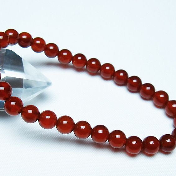 赤アゲート ブレスレット 6mm [t57-7071]