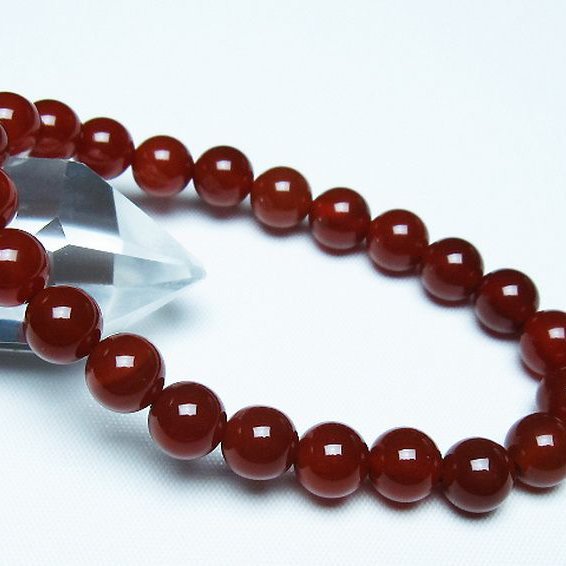 赤アゲート ブレスレット 8mm [t57-7074]