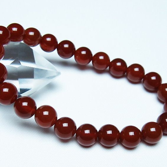 赤アゲート ブレスレット 8mm [t57-7082]